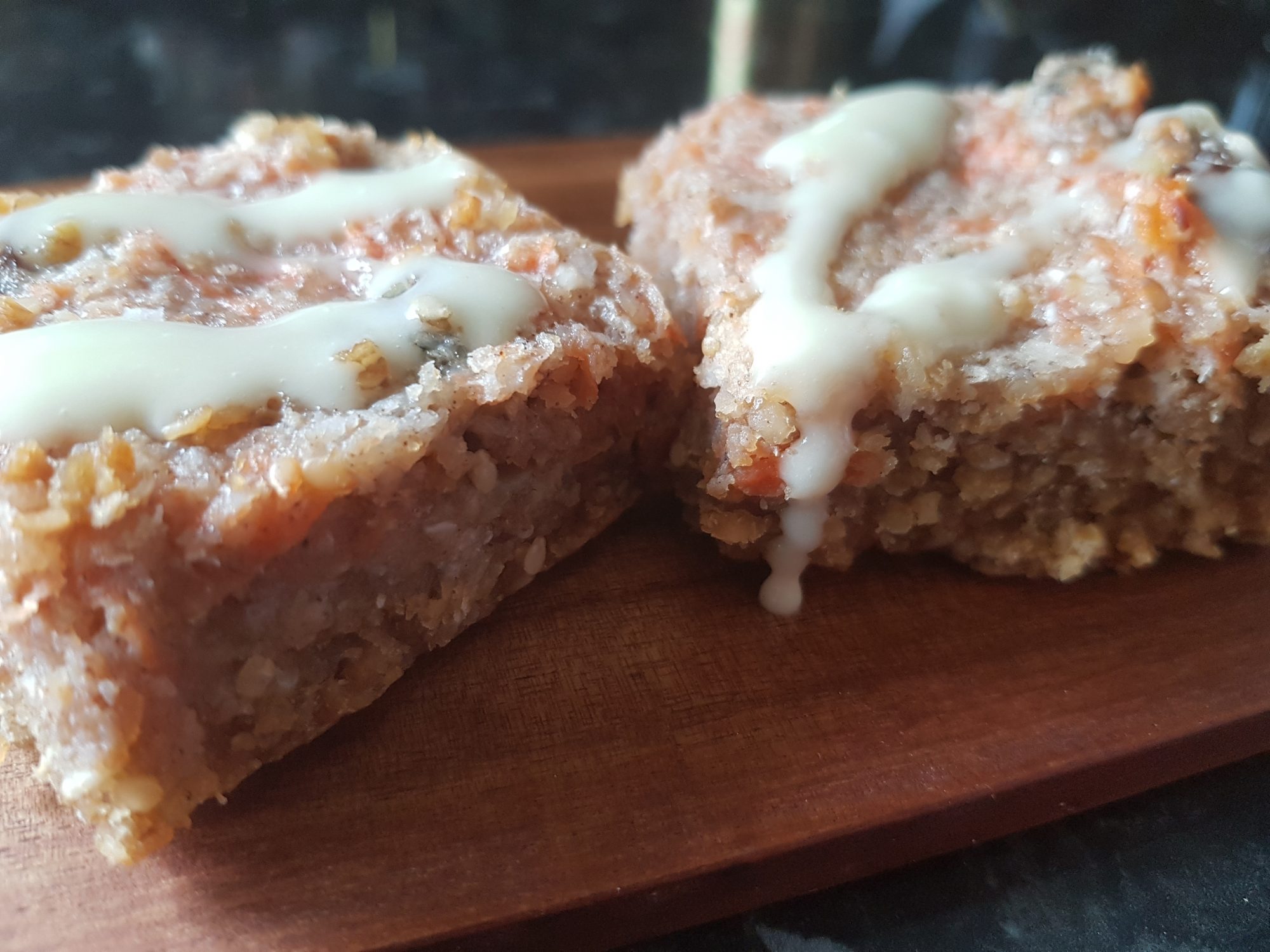 Carrot Cake Flapjacks just add patience