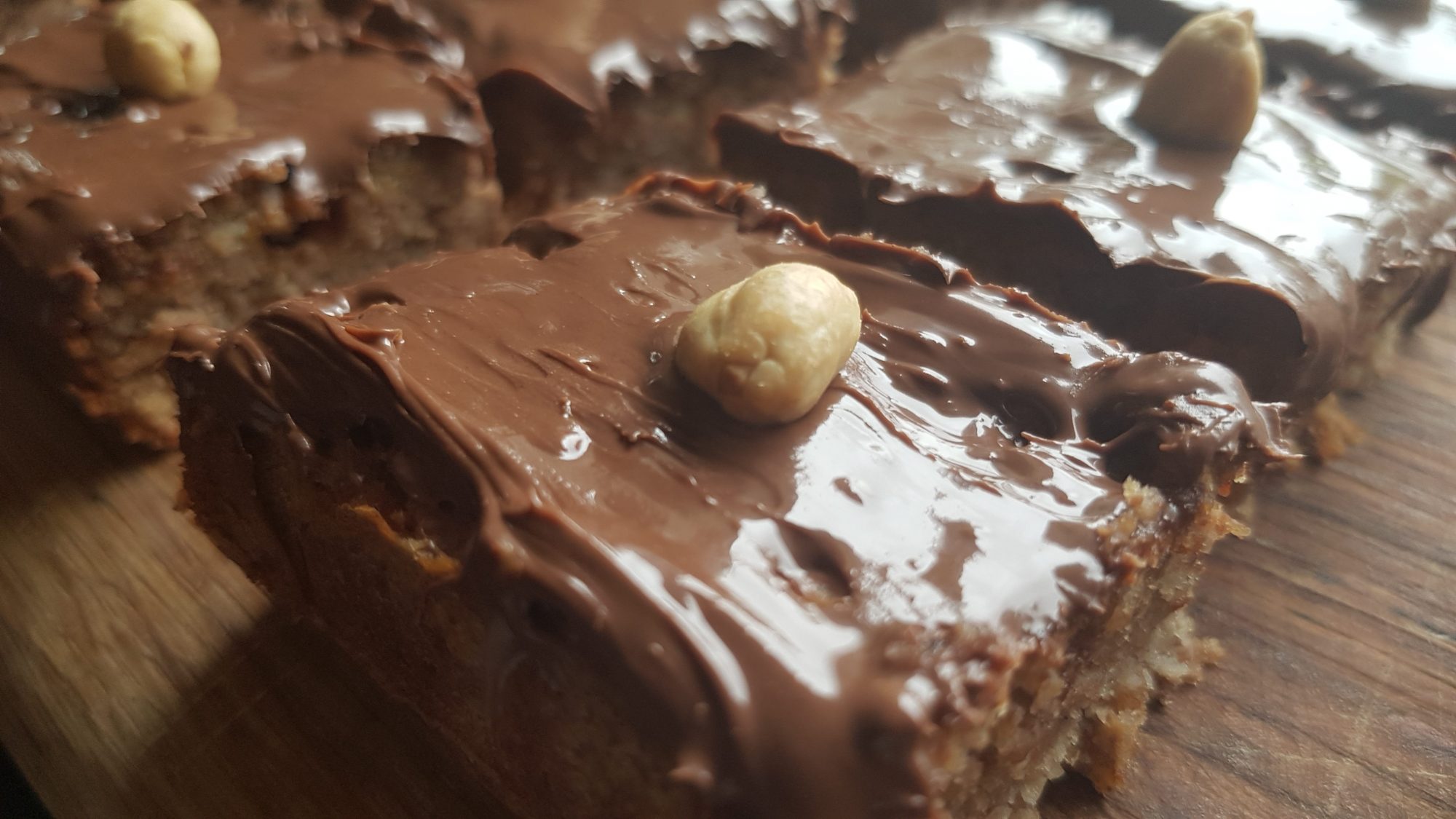 Peanut Butter Traybake just add patience