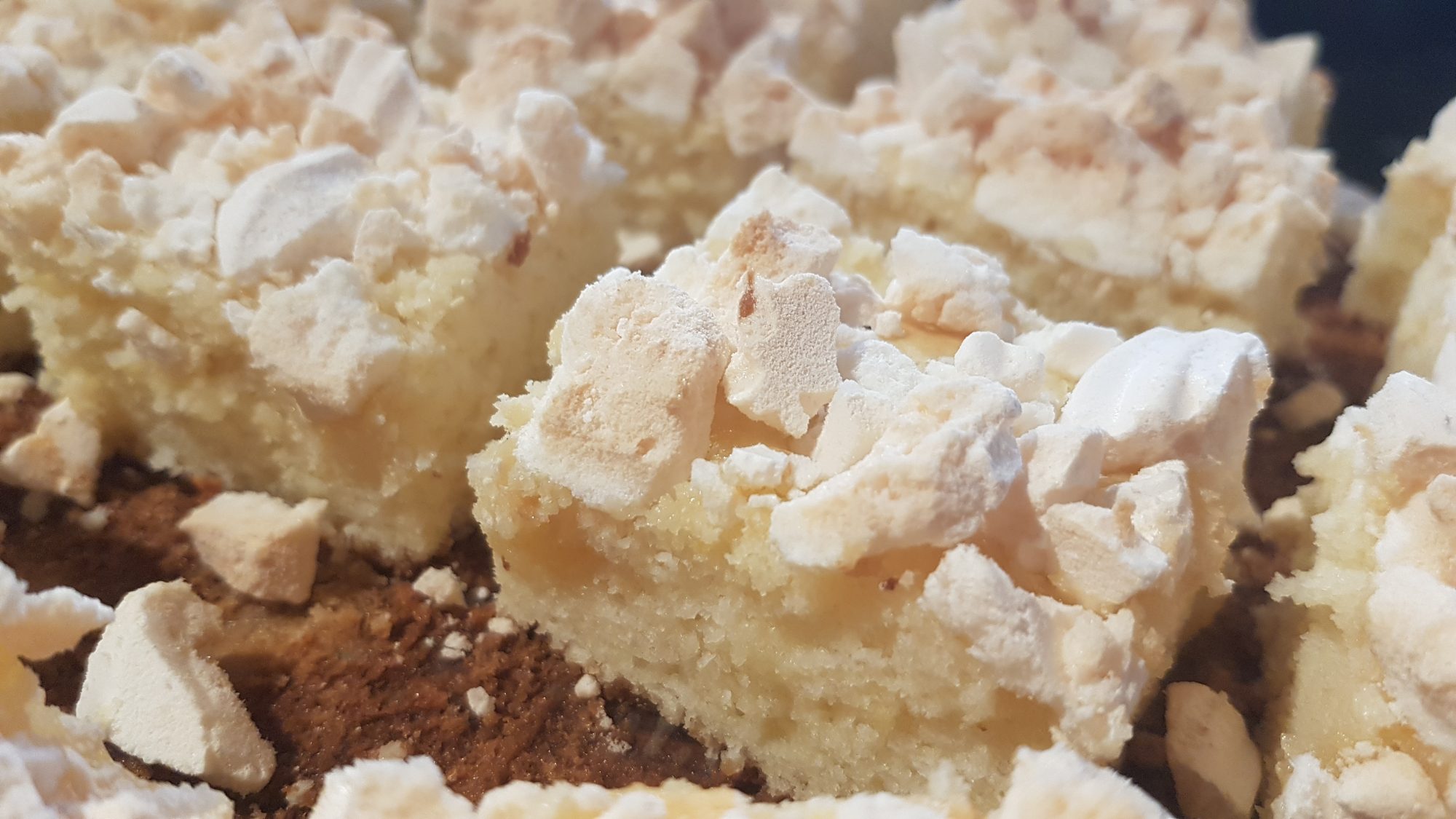 Lemon Meringue Traybake just add patience